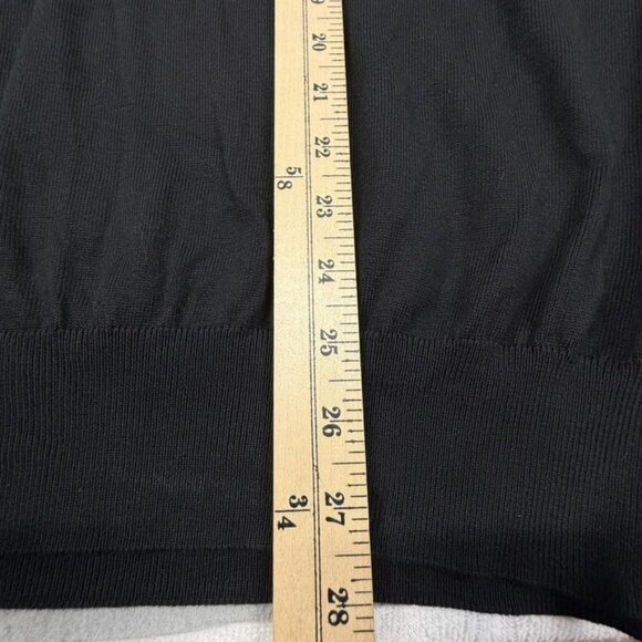 Polo Ralph Lauren Sweater Mens Extra Large Black Pima Cotton V Neck Red Pony - Picture 7 of 8